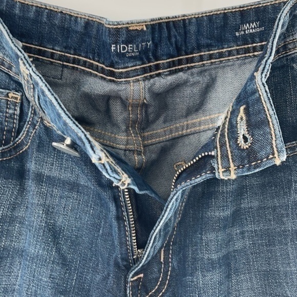 FIDELITY Jimmy Mystic Blu slim Straight Jeans - Picture 7 of 13